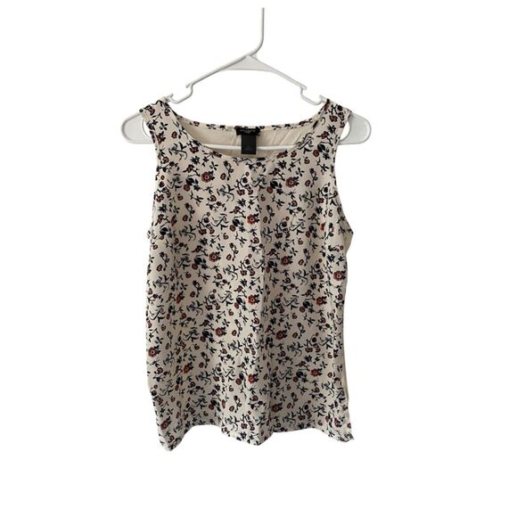 Ann Taylor Tops - Ann Taylor Sleeveless Floral Top – Size SP – Cream Multi – Excellent Condition